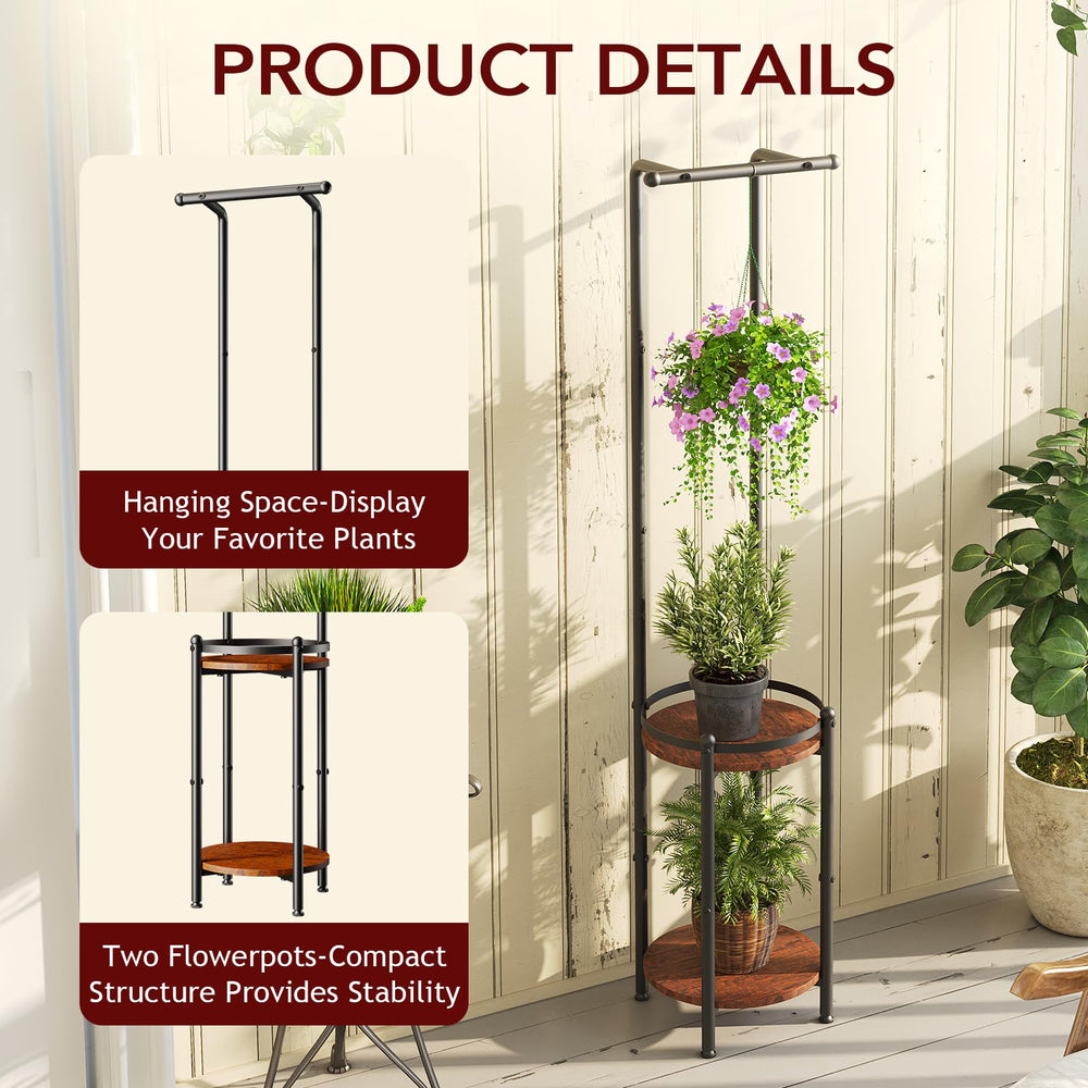 Homsorout in-use living room display demonstrating space-saving plant organization