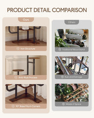 Homsorout metal frame detail emphasizing sturdy powder-coated protection