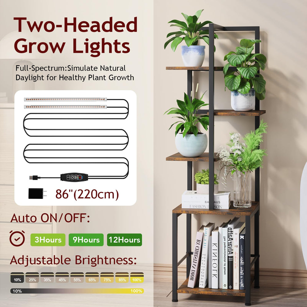 Homsorout side angle shows five tiers for layered plant display