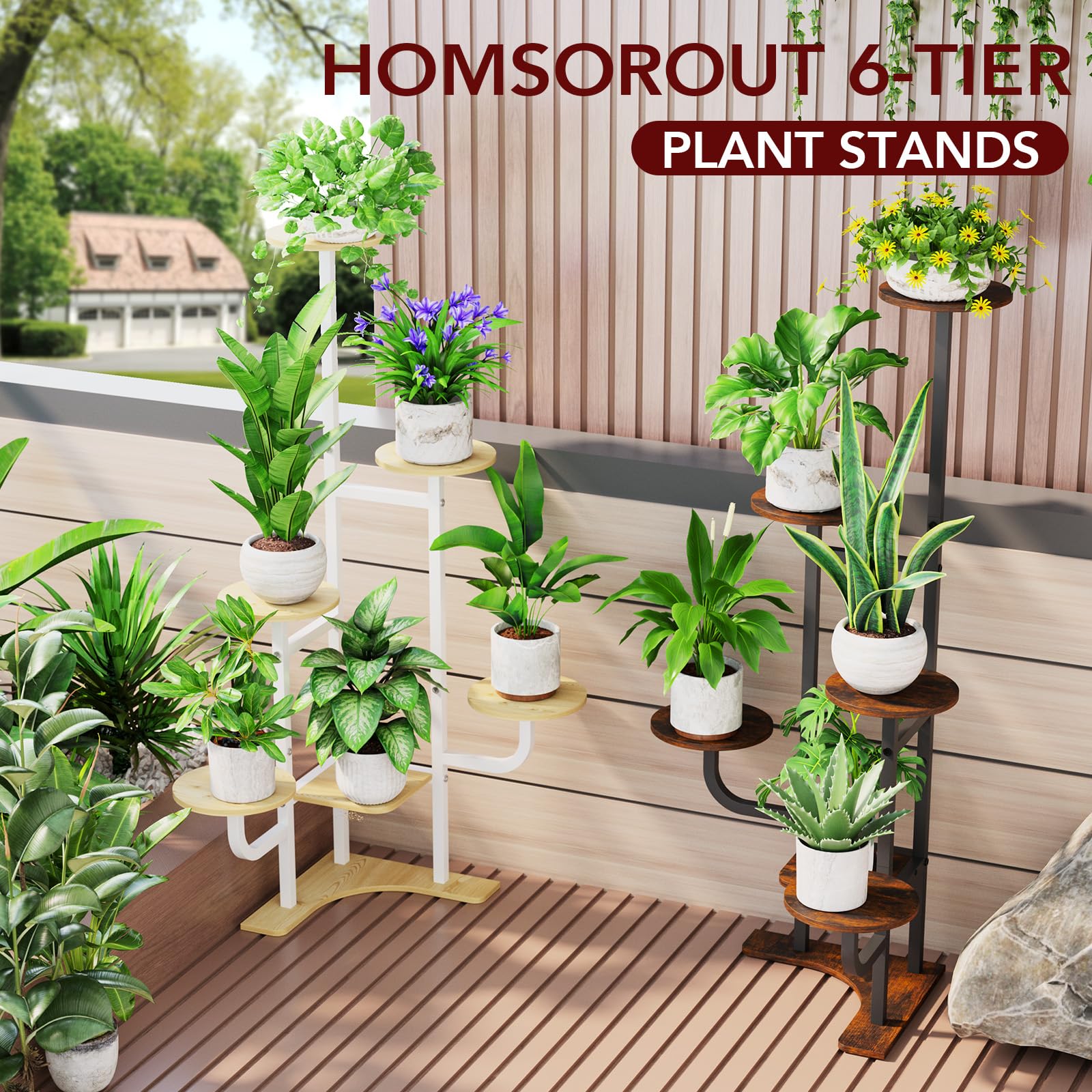 homsorout wooden shelf texture close-up showing water-resistant finish benefit