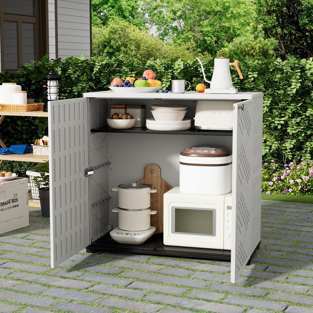 HOMSPARK cabinet in bathroom scene offering tidy, moisture-resistant storage