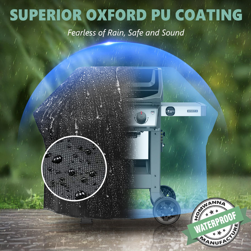 HomWanna water beading on cover surface demonstrating waterproof performance