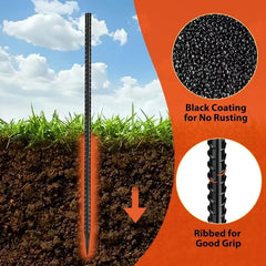 Homwin stakes securing a pop-up tent demonstrating firm anchoring