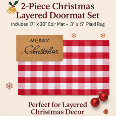 Homydecor coir close-up revealing tough coconut fibers for effective dirt scraping
