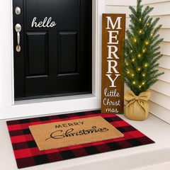 Homydecor layered set on a front porch creates welcoming holiday curb appeal