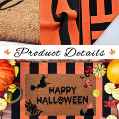 Homydecor PVC backing detail on doormat providing non-slip stability