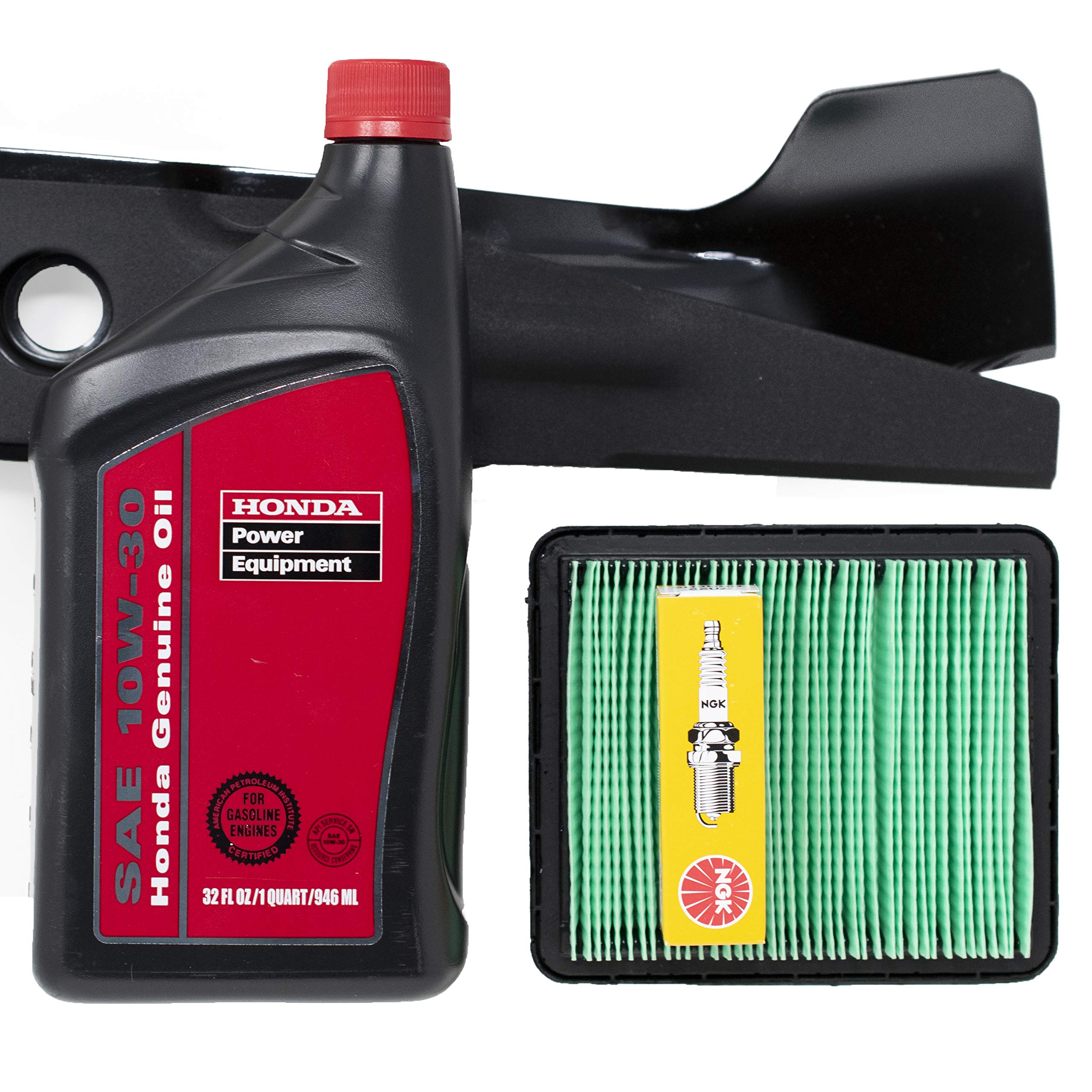 Honda HRX217 tune-up kit front packaging showing all OEM parts and benefits