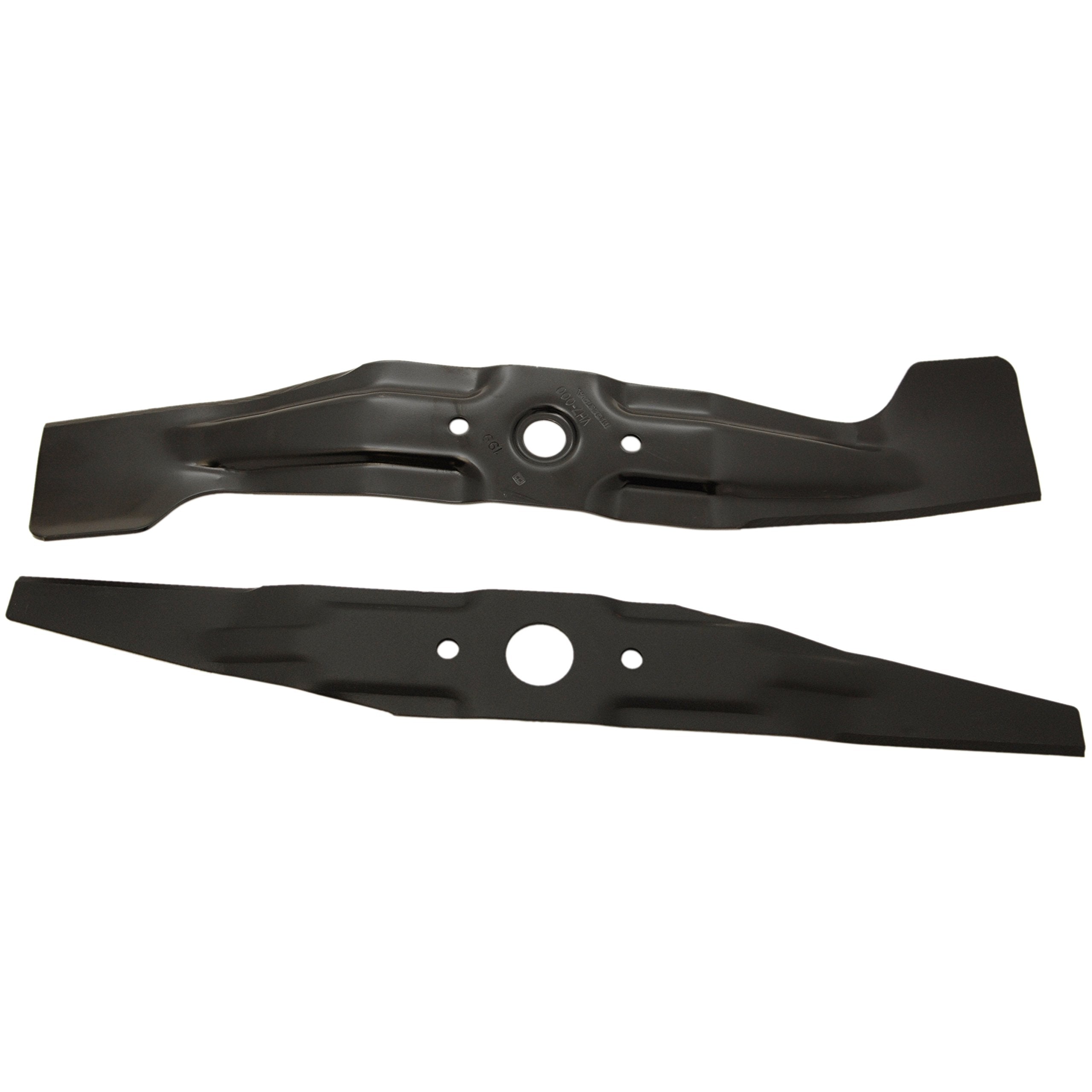 Honda mulching blade close-up edge detail highlighting sharpness and durability