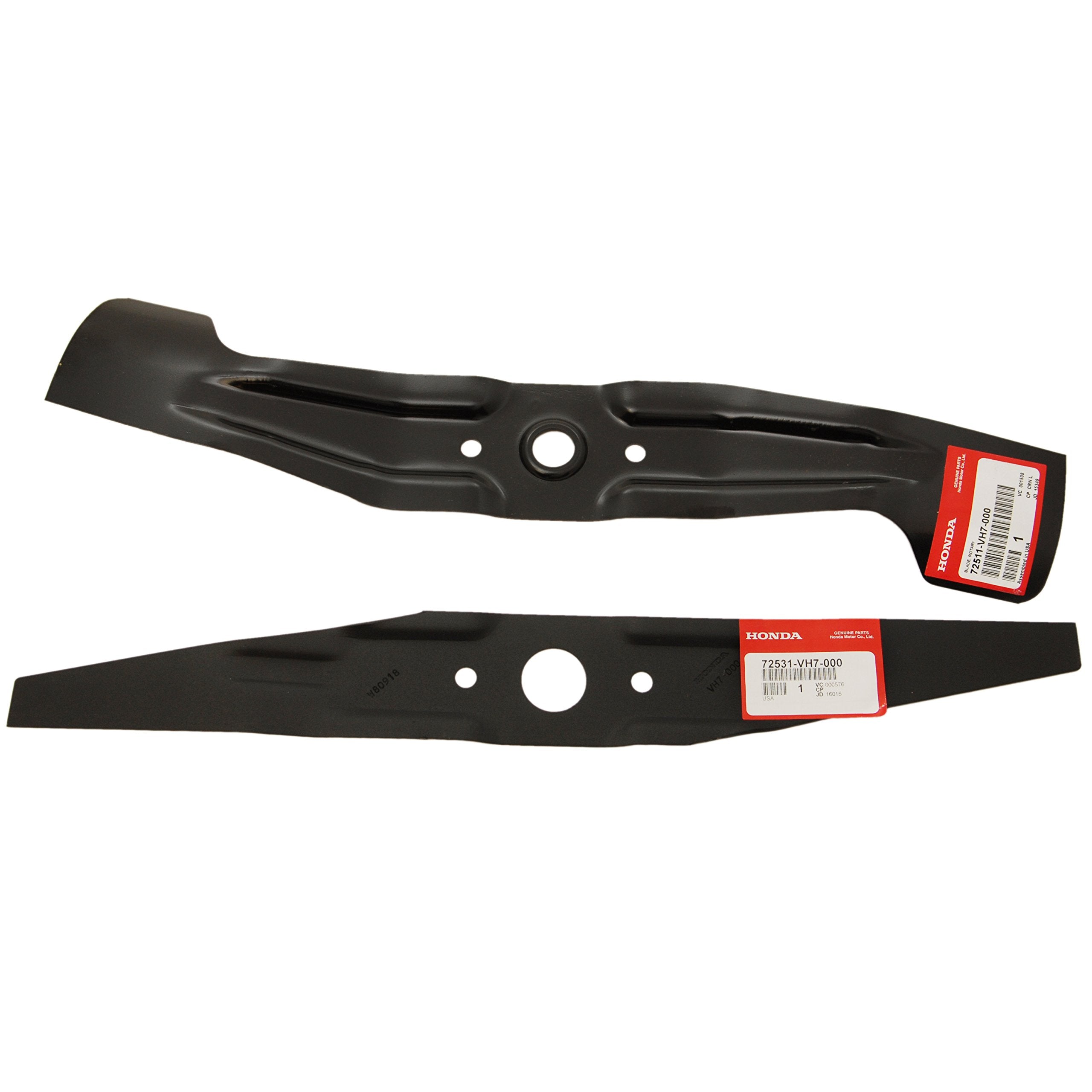 Honda mulching blade set front view showing complete kit and OEM fit benefits