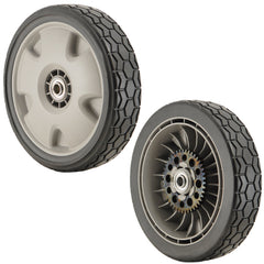Honda gray 9-inch rear wheels front view showing OEM fit and durable finish