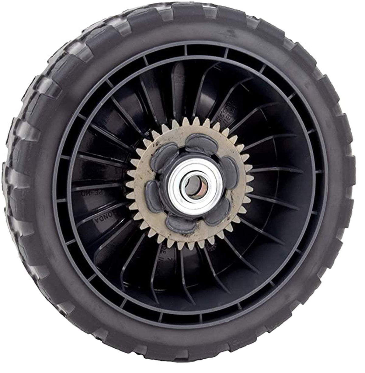 Honda rear drive wheel front view showing hub and tread restoring reliable traction