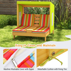 HONEY JOY cup holder and hidden storage compartment, keeps drinks and toys organized