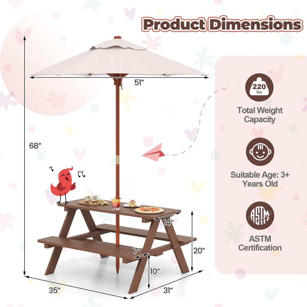 HONEY JOY measuring tape showing table and bench dimensions for space planning