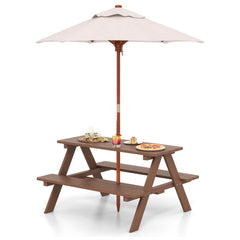 HONEY JOY front view of assembled table set showing compact child seating benefit