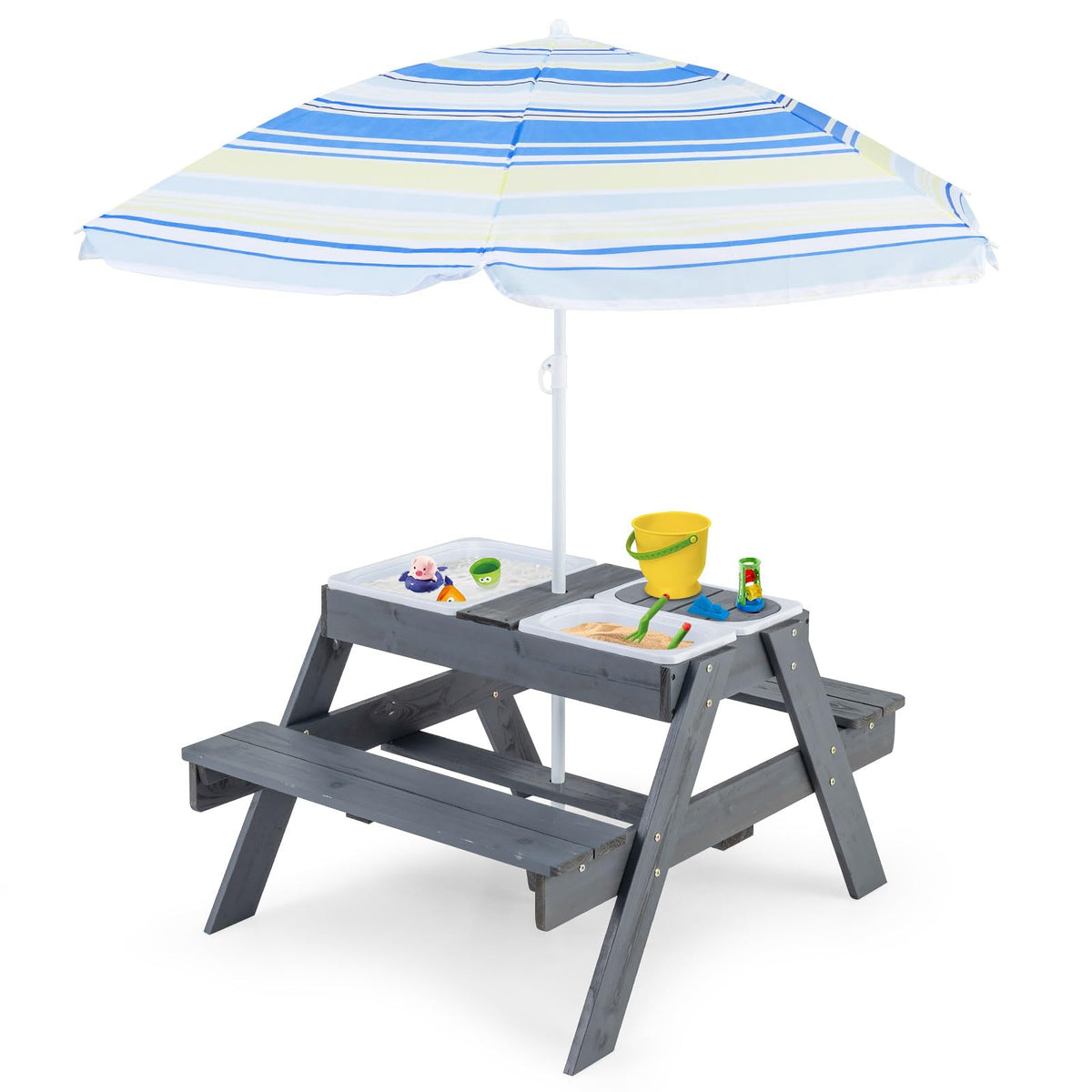 HONEY JOY front view assembled table showing versatile play and picnic use