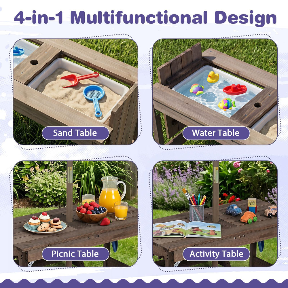 HONEY JOY removable plastic insert used for sand and water play for easy cleanup