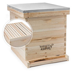 Honey Keeper full assembled hive front view showing sturdy build and easy access