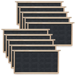 Honey Keeper front packaging showing ten deep frames and included nails, durable kit benefit