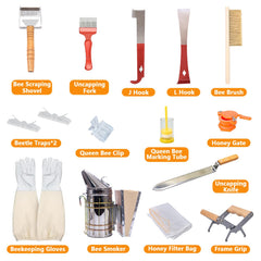Honey Lake uncapping tools close-up showing sharp edges for efficient capping removal