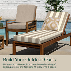 Honeycomb fabric close-up revealing weather-resistant texture and color retention