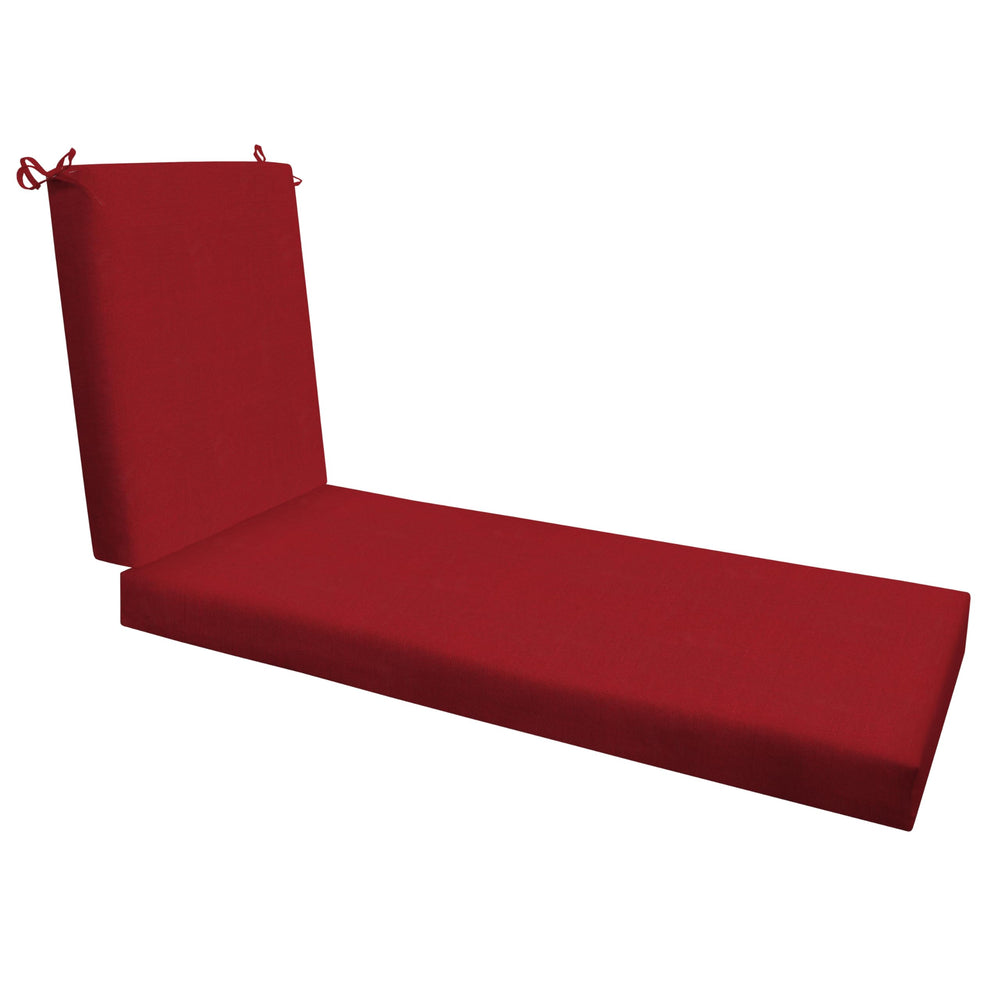 Honeycomb front view of full chaise cushion showing fit and color benefits