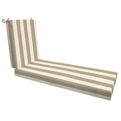Honeycomb front view of chaise cushion showing neat tailored fit and comfort