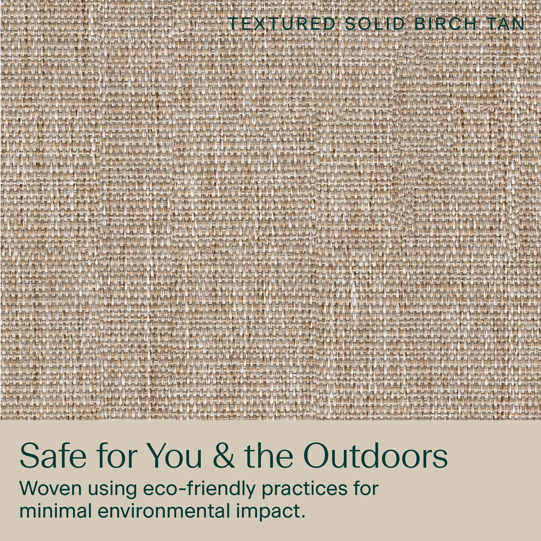 Honeycomb label and material tag showing recycled-fiber construction benefit