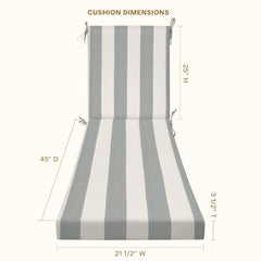 Honeycomb cushion on chaise lounge being used outdoors for relaxing