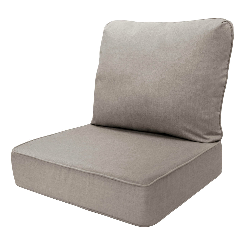 Honeycomb front view of cushion showing clean seam and elegant color for curb appeal