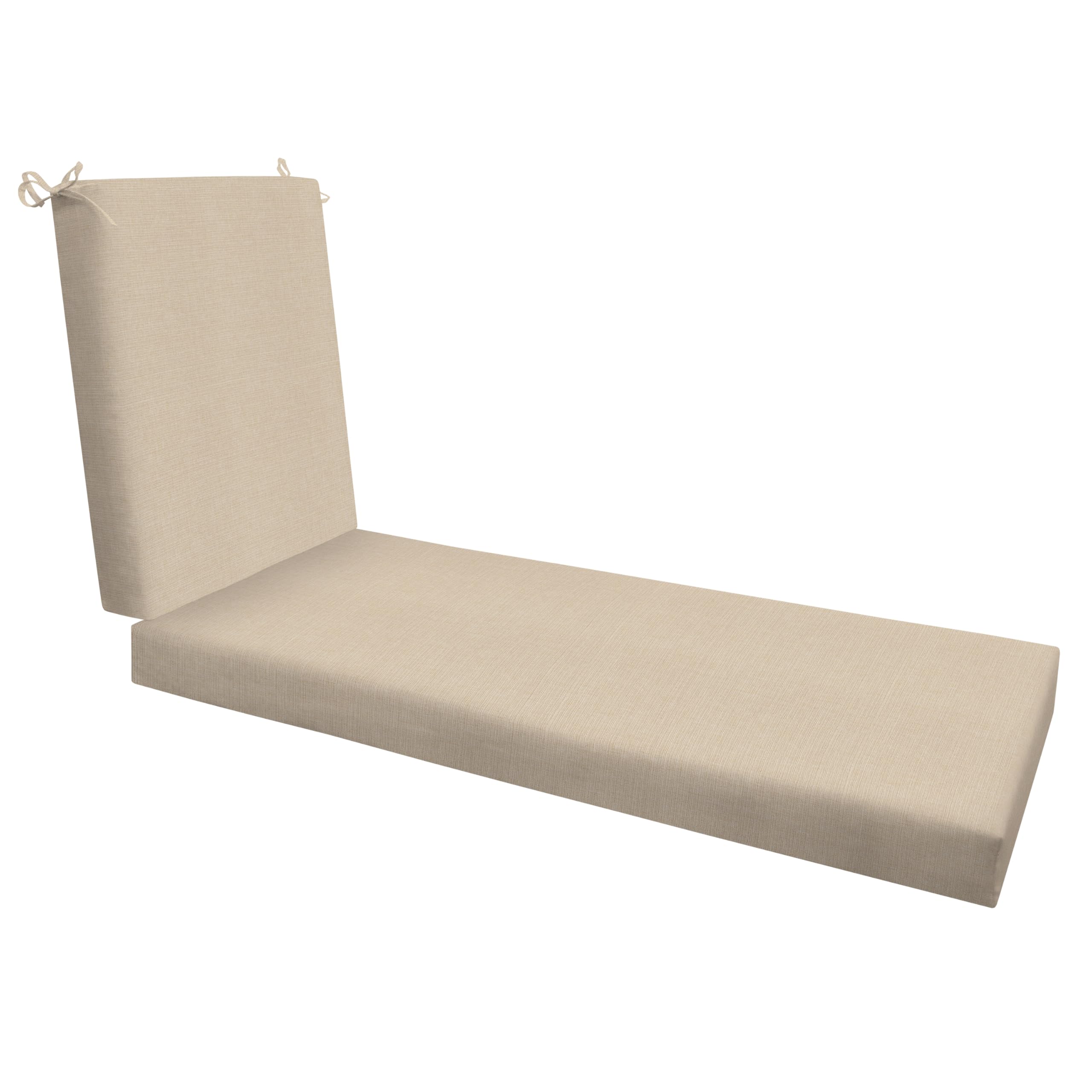 Honeycomb front view of chaise cushion showing full coverage and comfort