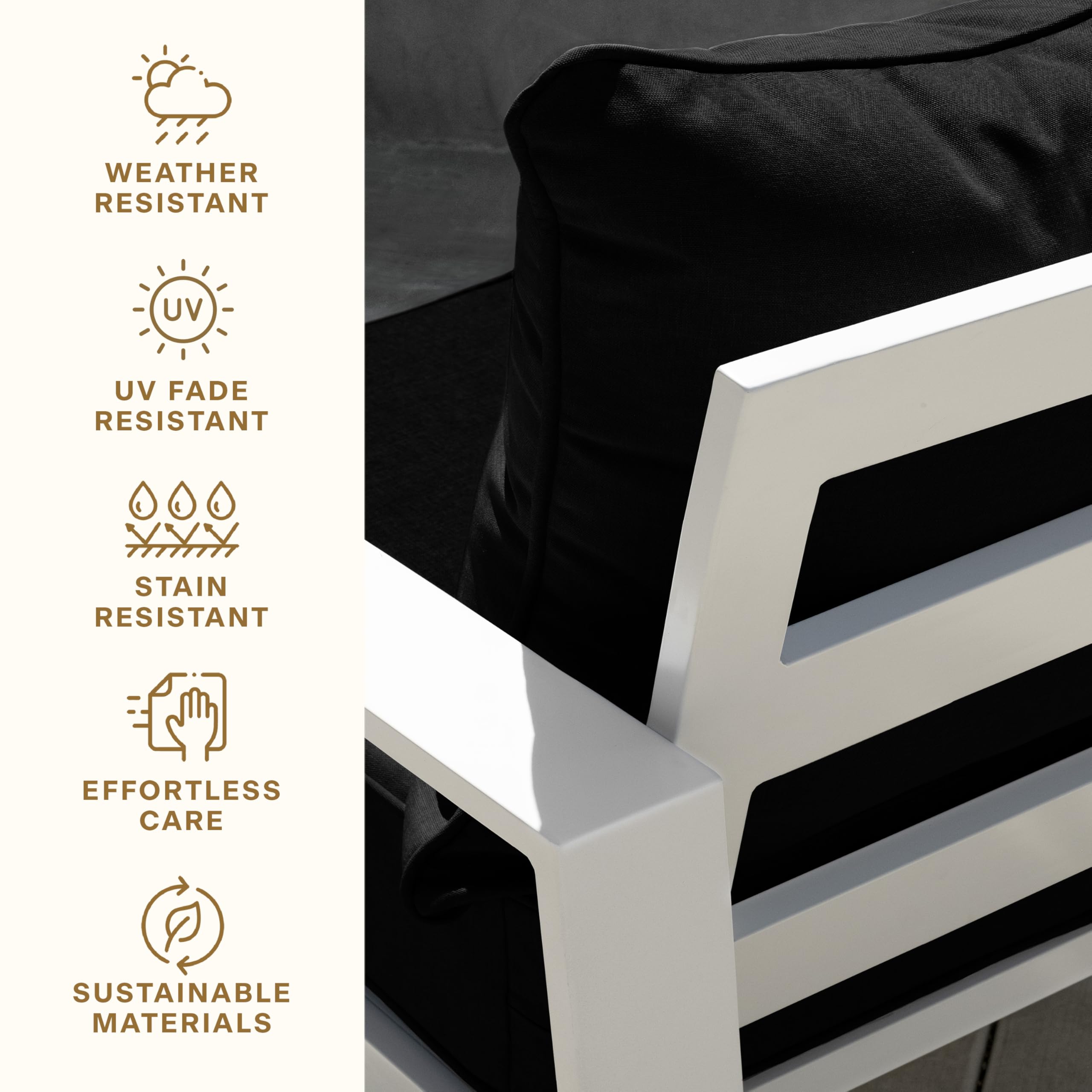 Honeycomb cushion placed on patio chair offering improved outdoor seating