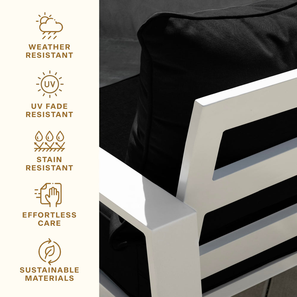 Honeycomb cushion placed on patio chair offering improved outdoor seating