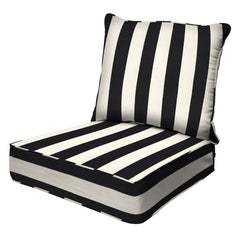 Honeycomb cushion front view showing seat and back, enhancing patio comfort