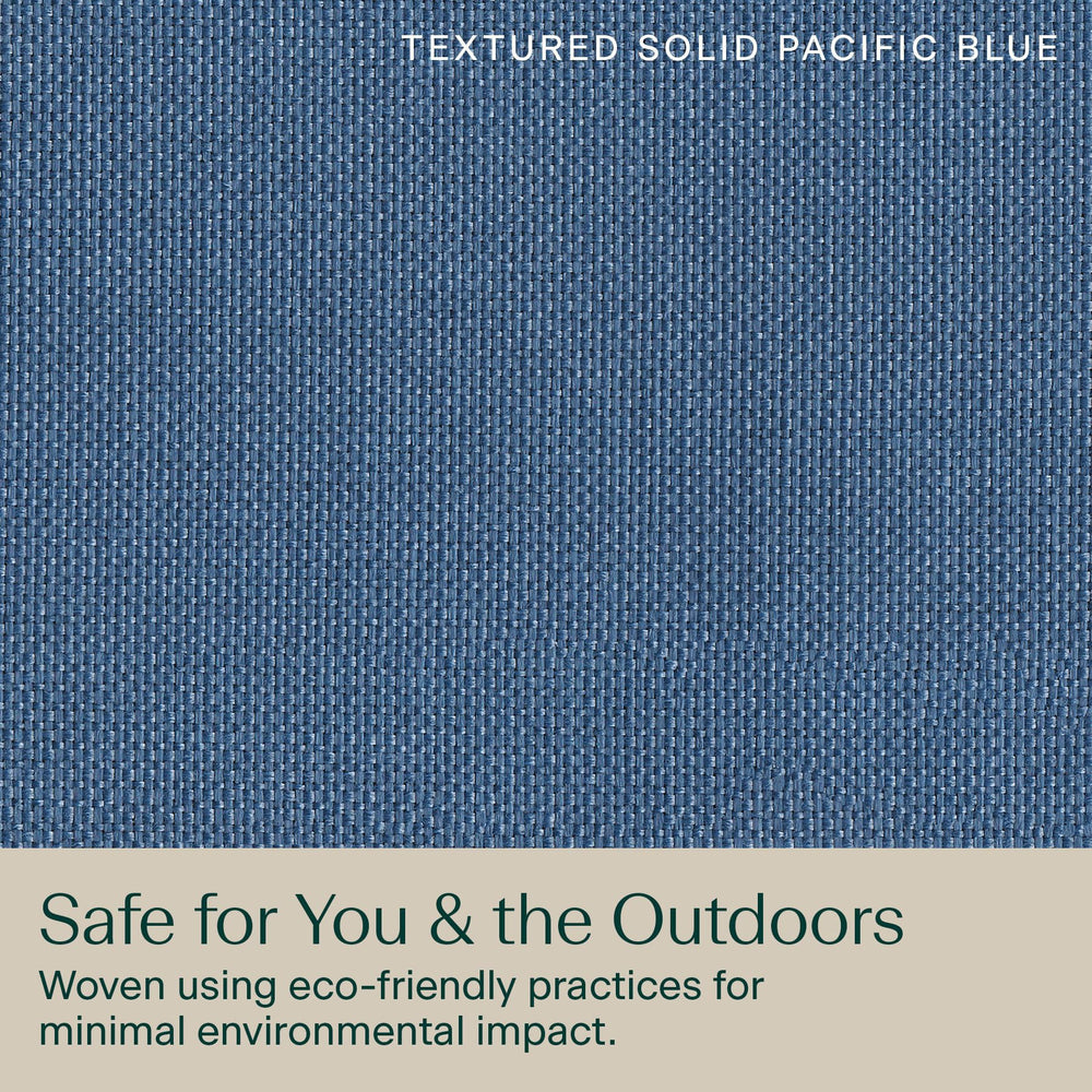 Honeycomb cushion in a backyard patio scene suggesting relaxed outdoor living