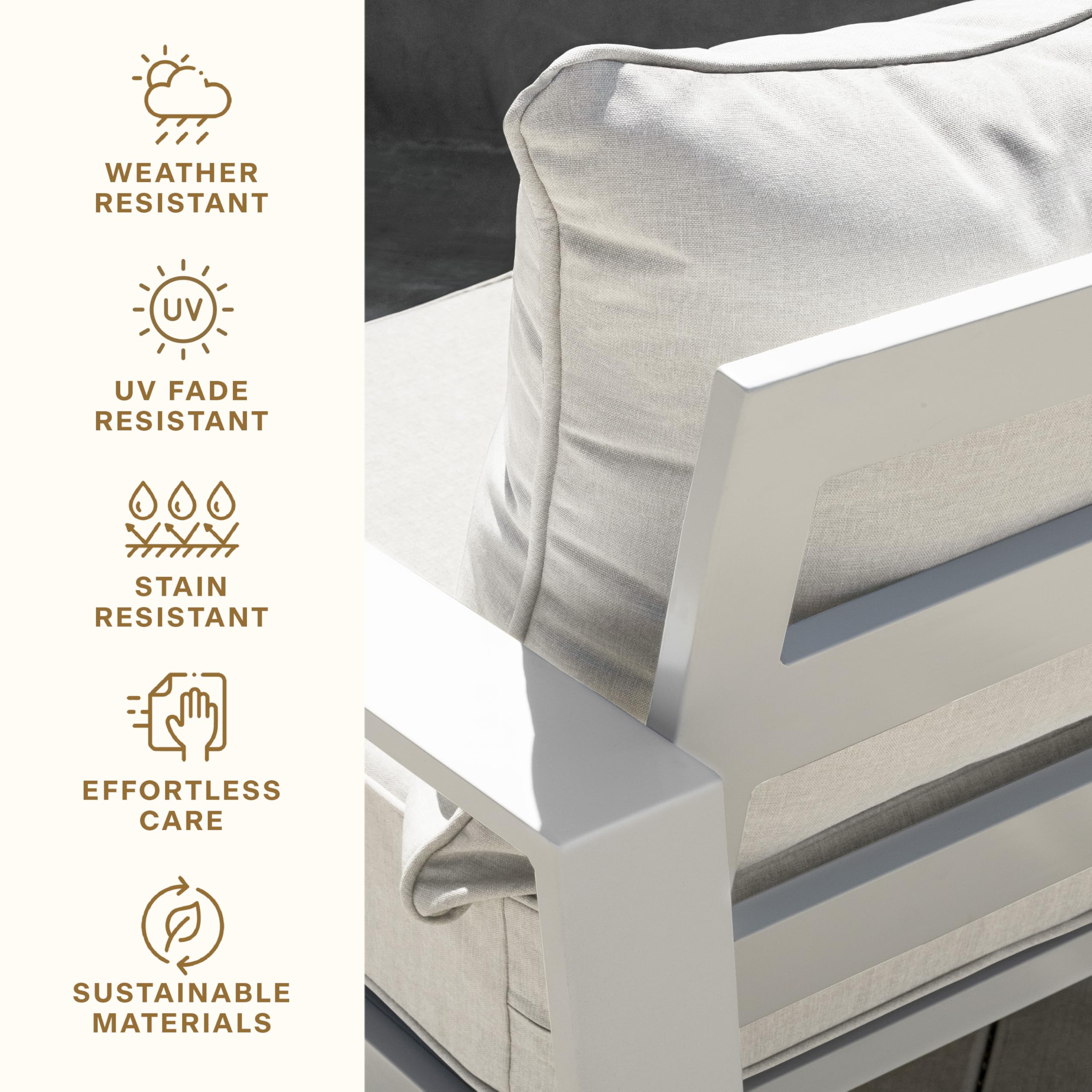 Honeycomb reversible cushion showing both sides to extend usable life