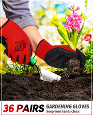 Honeydak gloves worn while planting showing protection and improved grip during gardening tasks