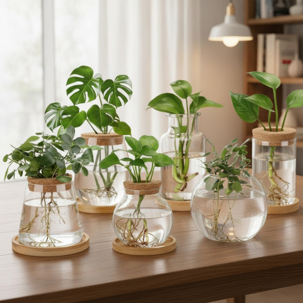 Honeydak side profile displaying varied vase heights and styles