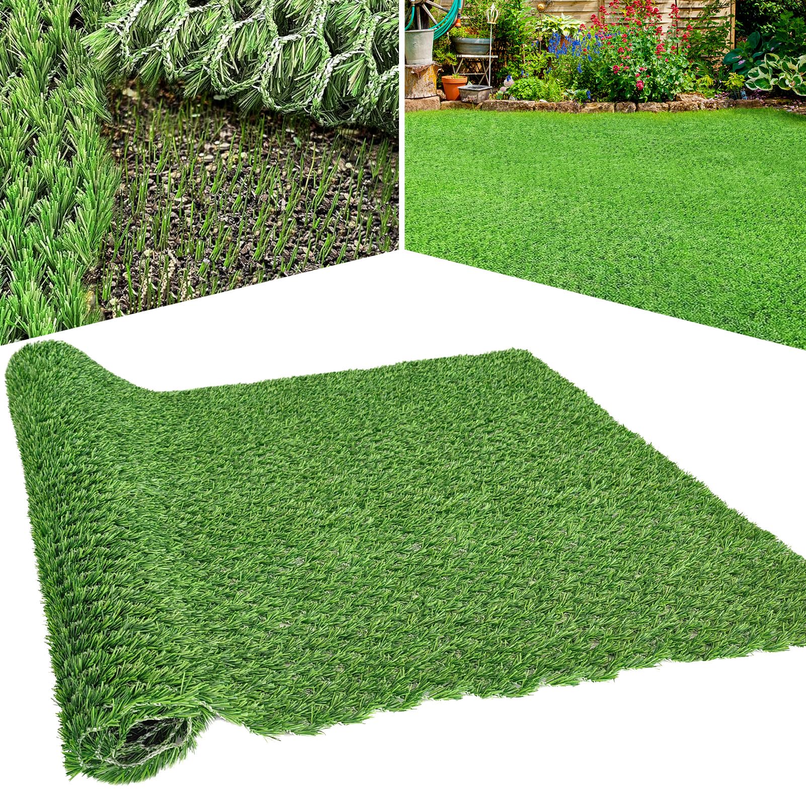 honeypet front view of hybrid turf patch showing clean edges and coverage