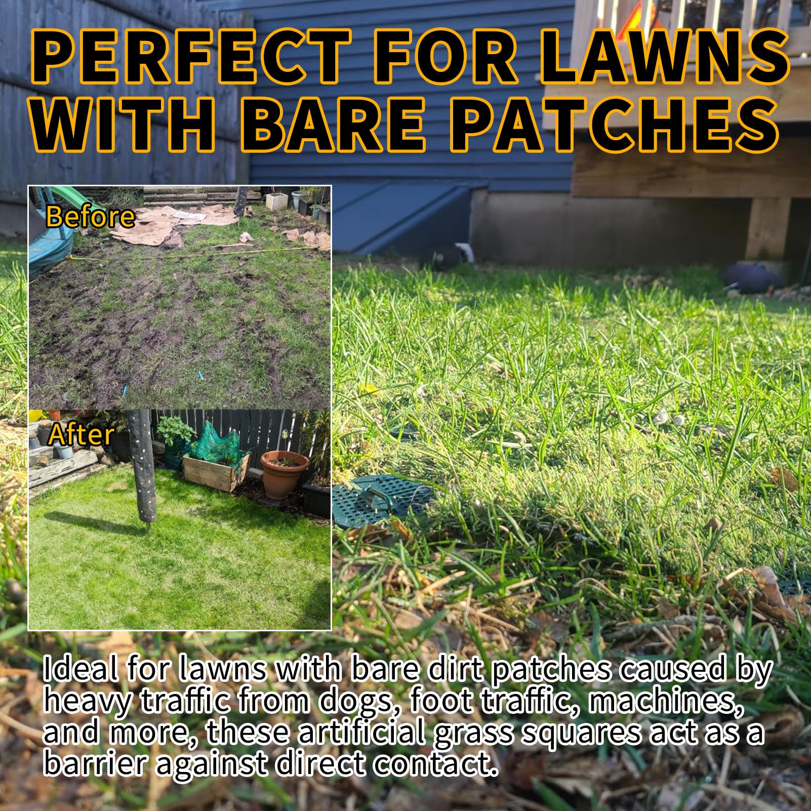 honeypet installed tile blending with lawn illustrating seamless appearance