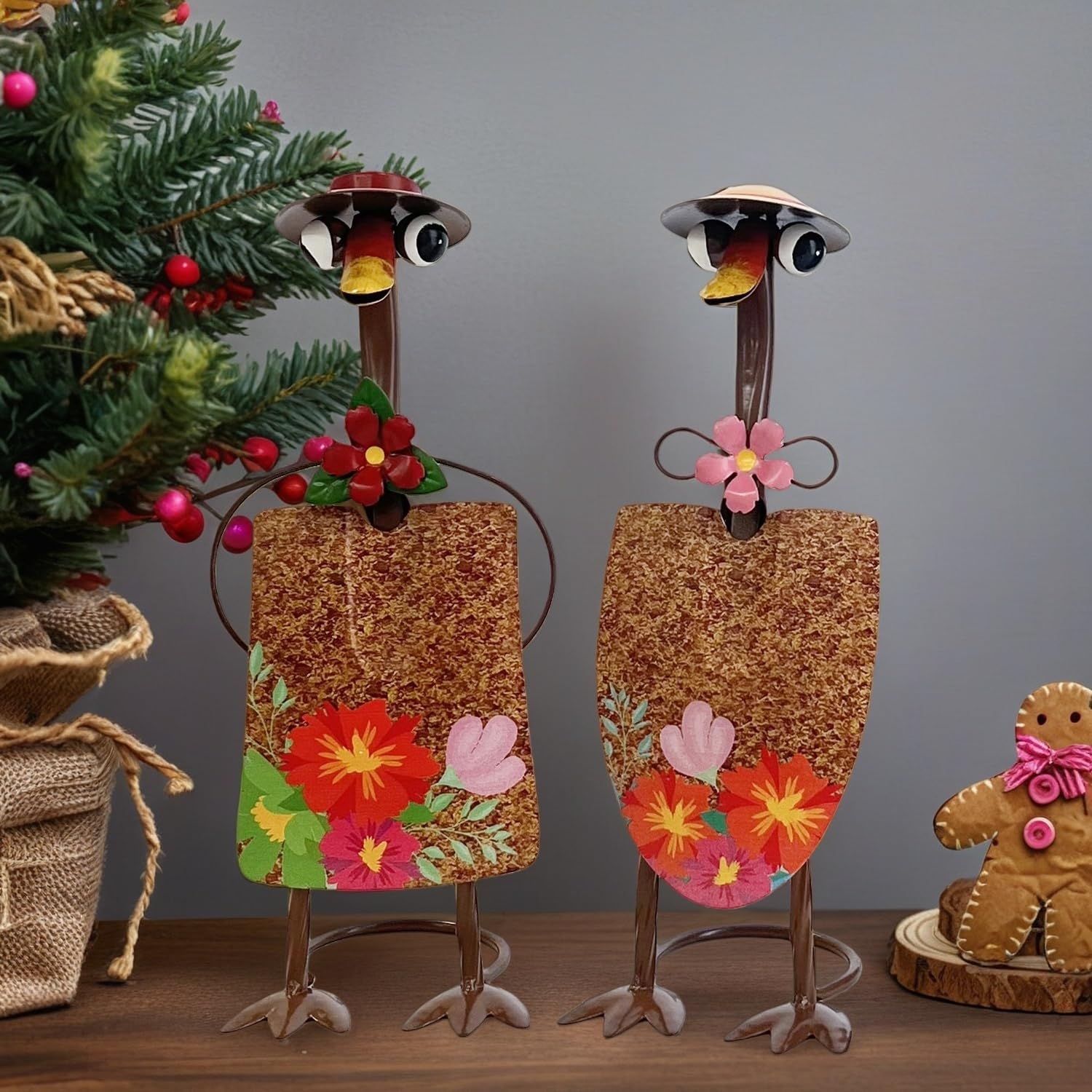 HONGLAND ducks on bookshelf styling indoor display with playful accent