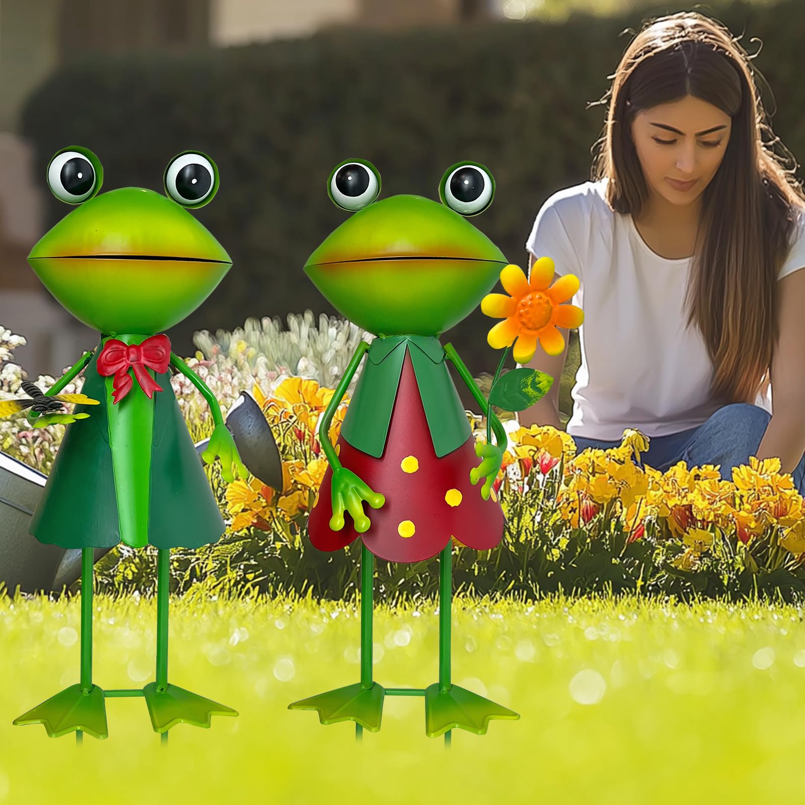 HONGLAND frogs clustered among plants showing playful group display benefit
