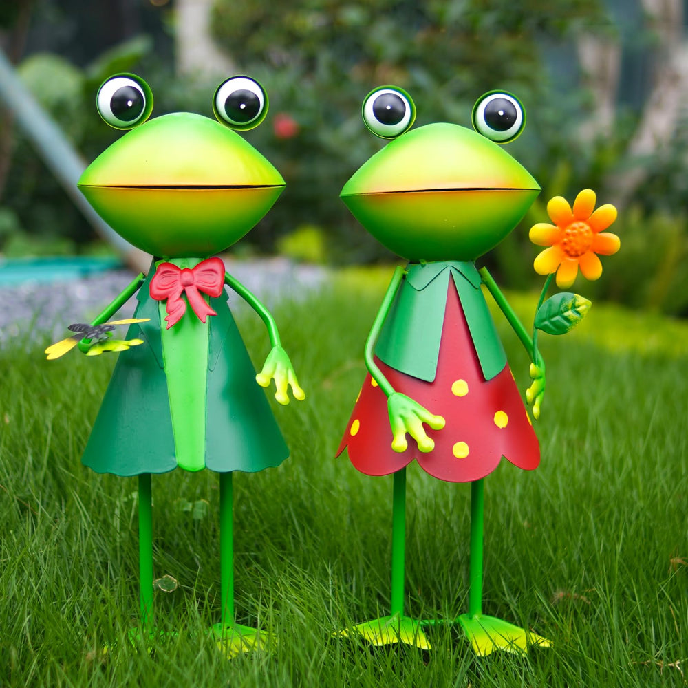 HONGLAND frog front view showing colorful finish and cheerful design benefit