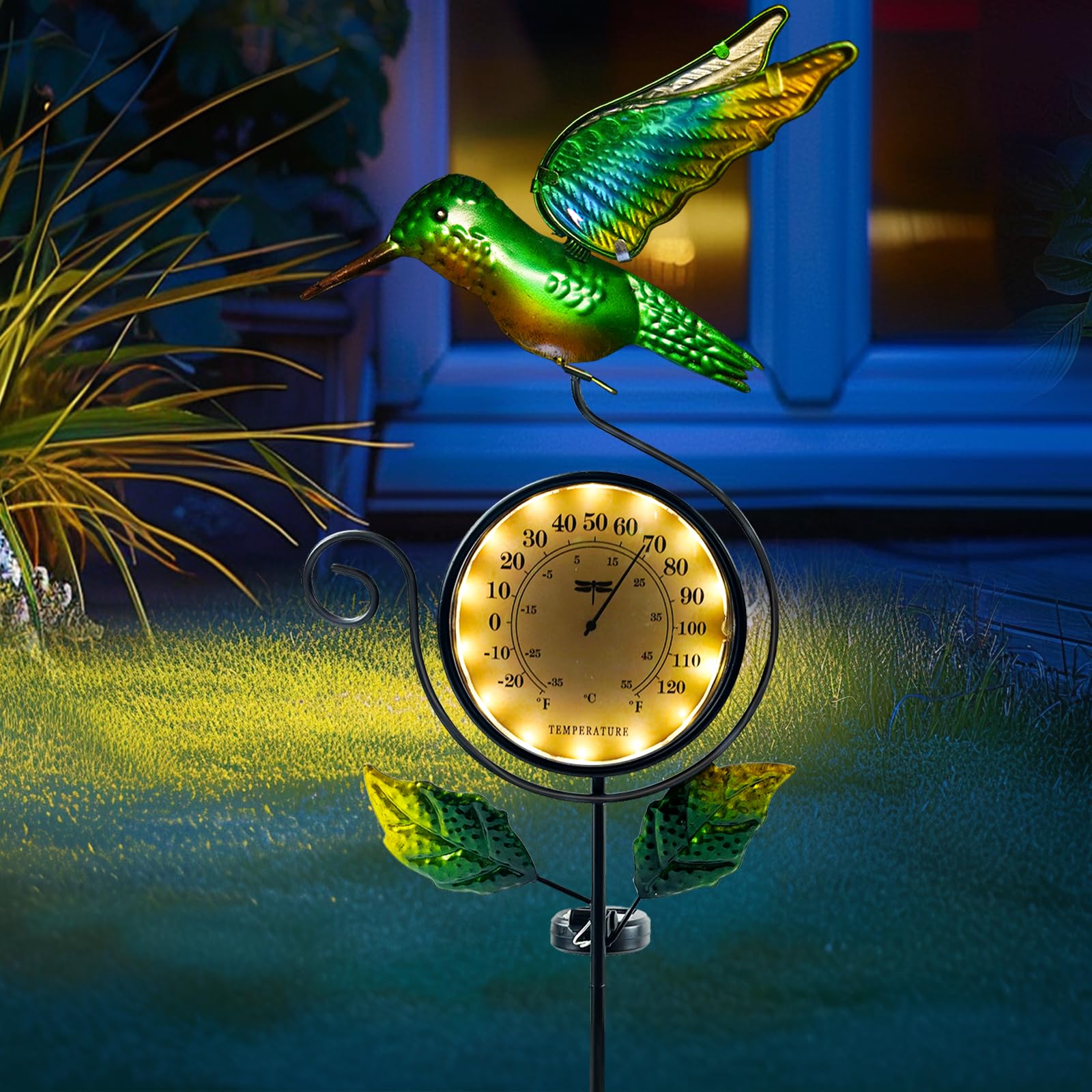 HONGLAND warm LED glow at night creating soft ambient garden lighting