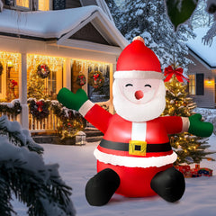 HONGLAND Santa face close-up highlighting cheerful detail and visual appeal