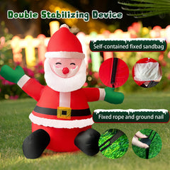 HONGLAND Santa in a front yard showing outdoor impact and curb appeal