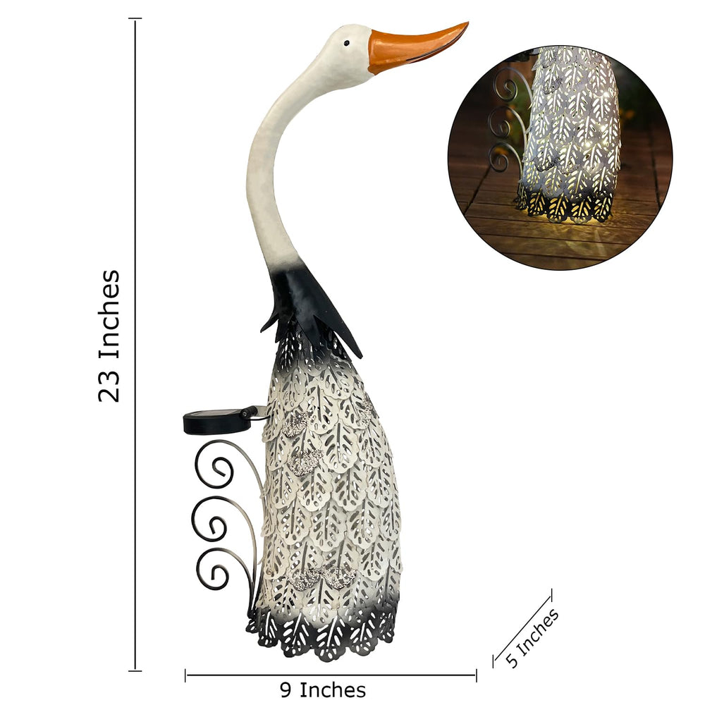HONGLAND swan close-up of hand-painted feathers highlighting realistic texture