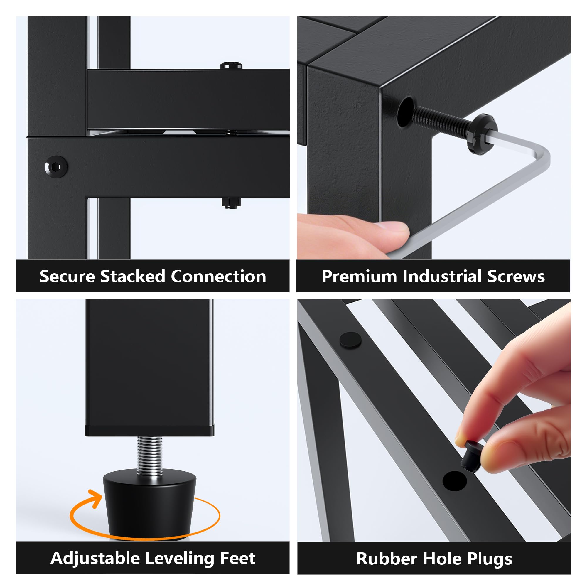 Hongsane adjustable foot closeup leveling stand and protecting floors