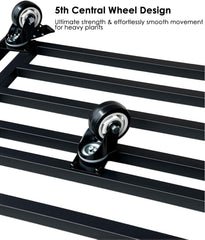 Hongsane side profile of fully assembled 30-inch dolly for easy mobility