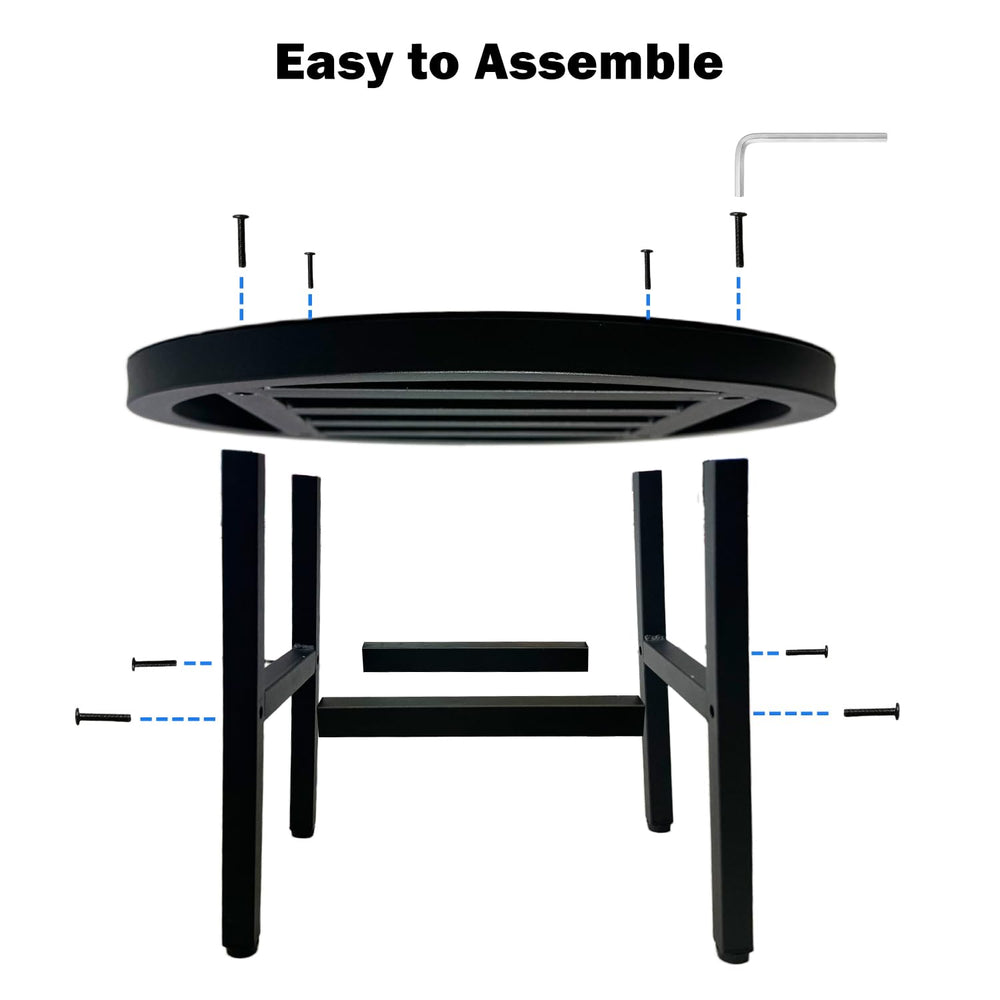 Hongsane included hardware laid out to show easy assembly