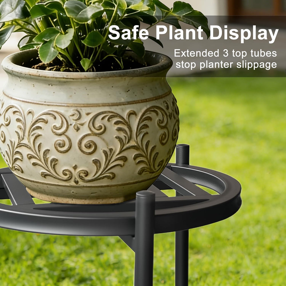 Hongsane bottom tier with large pot demonstrating capacity for tall containers